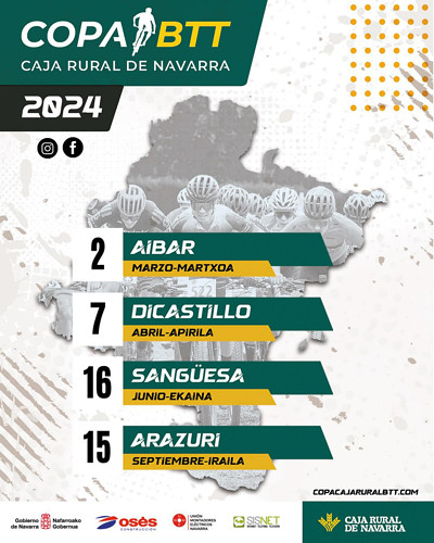 Cartel Copa BTT Caja Rural de Navarra 2024