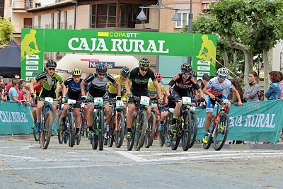 Salida de la Copa Caja Rural BTT 2018 en Sangüesa