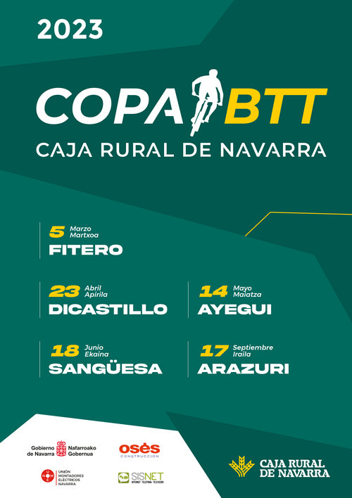 Cartel Copa BTT Caja Rural de Navarra 2023