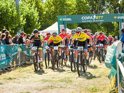 Salida Copa Caja Rural BTT 2024 en Arazuri