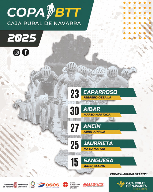 Cartel Copa BTT Caja Rural de Navarra 2025
